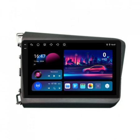 Navigatie Dedicata Honda Civic IX Sedan  (2011-2015), 9Inch, 4Gb Ram, 64Gb Stocare, Carplay [3]