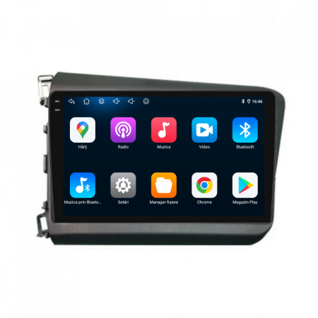 Navigatie Dedicata Honda Civic IX Sedan  (2011-2015), 9Inch, 4Gb Ram, 64Gb Stocare, Carplay [4]