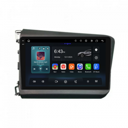 Navigatie Dedicata Honda Civic IX Sedan  (2011-2015), 9Inch, 6Gb Ram, 128Gb Stocare, Carplay [4]