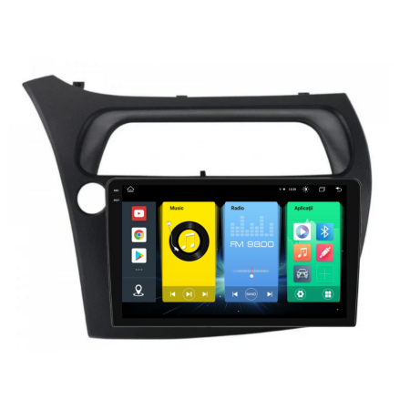 Navigatie Dedicata Honda Civic VII Hatchback (2006-2011), 9Inch, 8Gb Ram, 256Gb Stocare, Carplay [6]