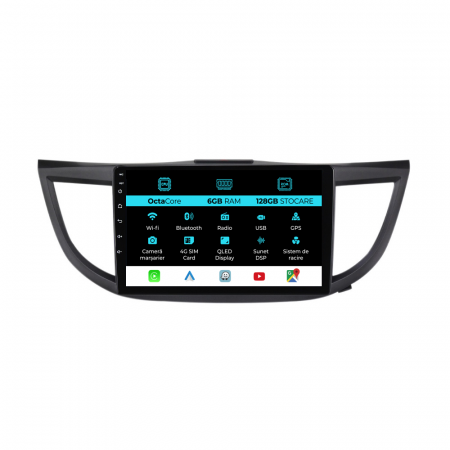 CR-V (2012 - 2016) - Navigatie Dedicata Honda CR-V (2012 - 2016), 10Inch, 6Gb Ram, 128Gb Stocare, Carplay