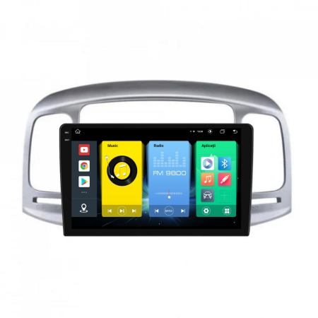 Navigatie Dedicata Hyundai Accent (2007-2012), 2K, 4Gb Ram, 64Gb Stocare, Carplay [6]