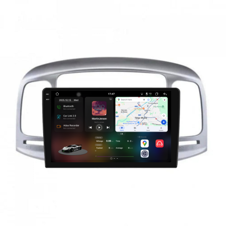 Accent (2005 - 2012) - Navigatie Dedicata Hyundai Accent (2007-2012), 2K, 12Gb Ram, 256Gb Stocare, Carplay