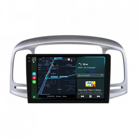 Navigatie Dedicata Hyundai Accent (2007-2012), 2K, 12Gb Ram, 256Gb Stocare, Carplay [3]