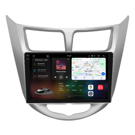 Accent (2010-2016) - Navigatie Dedicata Hyundai Accent (2011-2016), 2K, 12Gb Ram, 256Gb Stocare, Android Auto, Carplay