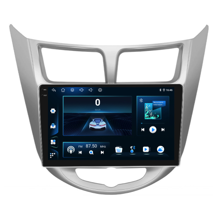 Navigatie Dedicata Hyundai Accent (2011-2016), 9 Inch, 6Gb Ram, 128Gb Stocare, Android Auto, Carplay [6]