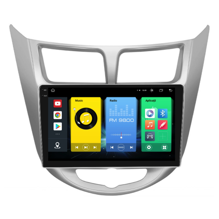 Navigatie Dedicata Hyundai Accent (2011-2016), 9 Inch, 8Gb Ram, 256Gb Stocare, Android Auto, Carplay [6]