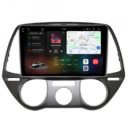 I20 (2008-2012) - Navigatie Dedicata Hyundai I20 (2008 - 2012), 2K, 12Gb Ram, 256Gb Stocare, Android Auto, Carplay