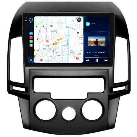 Navigatie Dedicata Hyundai I30 (2007-2012), 2K, 12Gb Ram, 256Gb Stocare, Carplay, Clima manuala [3]