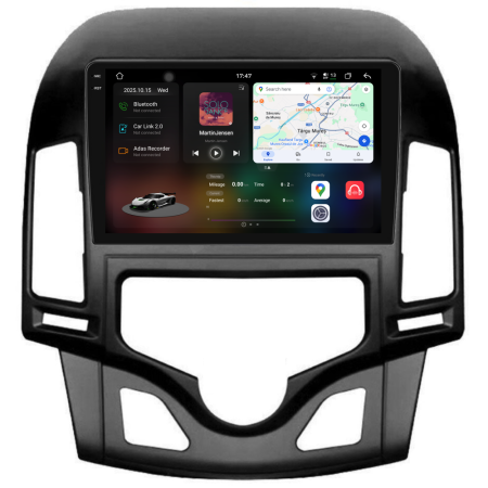 I30 (2007-2012) - Navigatie Dedicata Hyundai I30 (2007-2012), 2K, 12Gb Ram, 256Gb Stocare, Carplay, Climatronic