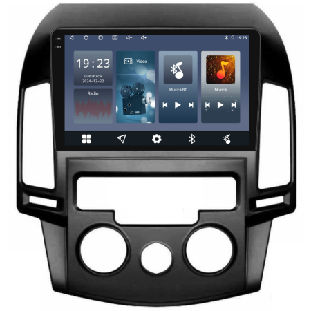 Navigatie Dedicata Hyundai I30 (2007-2012), 9Inch, 2Gb Ram, 32Gb Stocare, Carplay, Clima manuala [6]