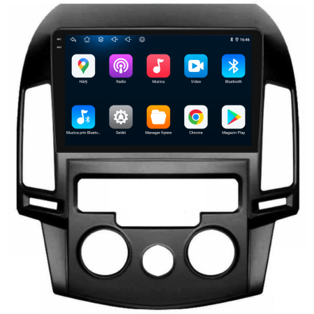 Navigatie Dedicata Hyundai I30 (2007-2012), 9Inch, 2Gb Ram, 32Gb Stocare, Carplay, Clima manuala [4]
