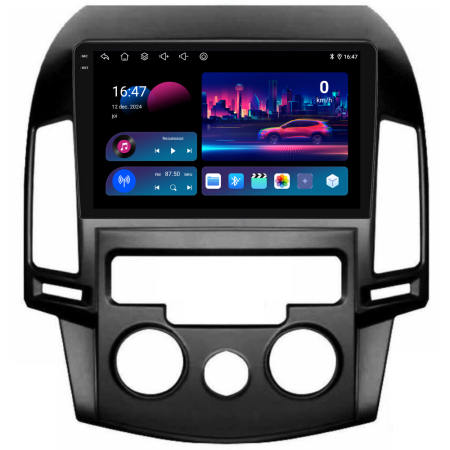 Navigatie Dedicata Hyundai I30 (2007-2012), 9Inch, 6Gb Ram, 128Gb Stocare, Carplay, Clima manuala [3]