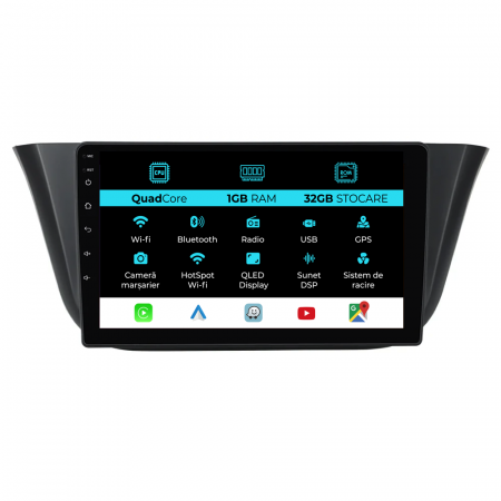 Daily (2014 - 2021) - Navigatie Dedicata Iveco Daily (2014-2021), 9Inch, 1Gb Ram, 32Gb Stocare, Carplay