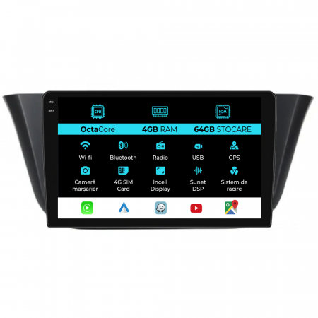 Daily (2014 - 2021) - Navigatie Dedicata Iveco Daily (2014-2021), 9Inch, 4Gb Ram, 64Gb Stocare, Carplay