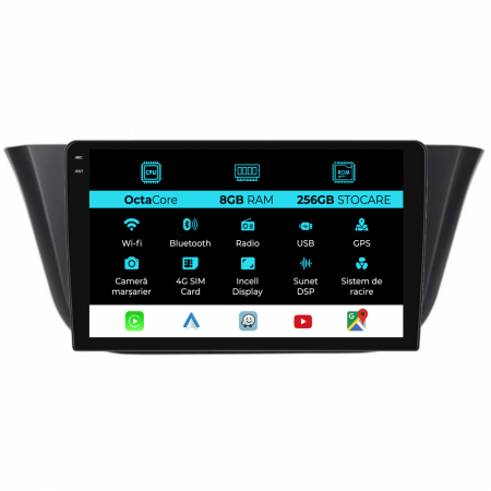 Daily (2014 - 2021) - Navigatie Dedicata Iveco Daily (2014-2021), 9Inch, 8Gb Ram, 256Gb Stocare, Carplay