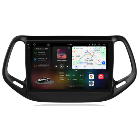 Navigatii Android - Navigatie Dedicata Jeep Compass (2016-2020), 2K, 12Gb Ram, 256Gb Stocare, Carplay