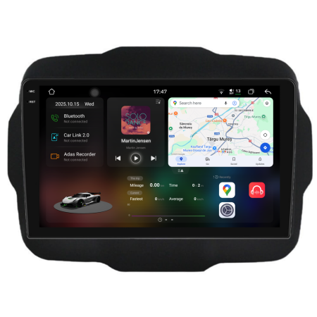 Renegade (2016-2020) - Navigatie Dedicata Jeep Renegade (2016-2020), 2K, 12Gb Ram, 256Gb Stocare, Carplay