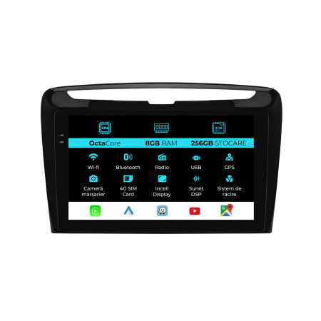 Ypsilon (2012-2020) - Navigatie Dedicata Lancia Ypsilon (2012-2020), 9Inch, 8Gb Ram, 256Gb Stocare, Carplay