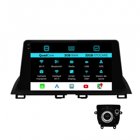 3 (2013-2018) - Navigatie Dedicata Mazda 3 (2013-2018), 9 Inch, 2Gb Ram, 32Gb stocare, Carplay