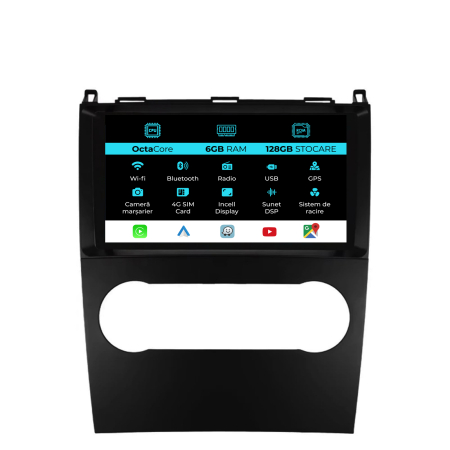 B-Class W245 (2005 - 2011) - Navigatie Dedicata Mercedes Benz A/B Class (2004-2011), 9Inch, 6Gb Ram, 128Gb Stocare, Carplay