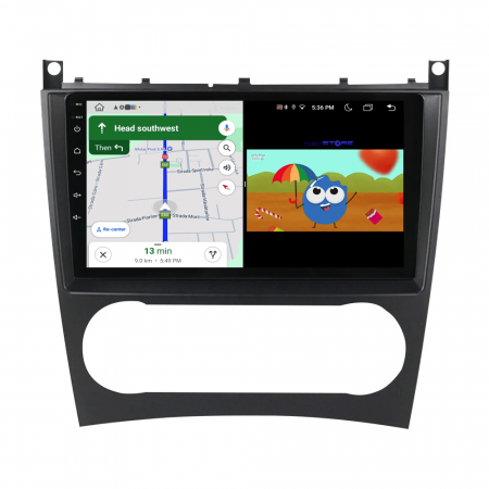 Navigatie Dedicata Mercedes C-Class W203 CLK W209 (2005 - 2009), 9Inch, 6Gb Ram, 128Gb Stocare, Carplay [4]