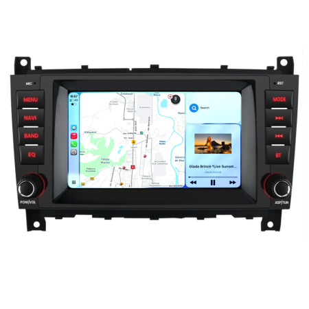 Navigatie Dedicata Mercedes Benz C-Class W203/ CLS W219/ CLK W209 (2004-2011), 7Inch, 2Gb Ram, 32Gb Stocare, Carplay [2]