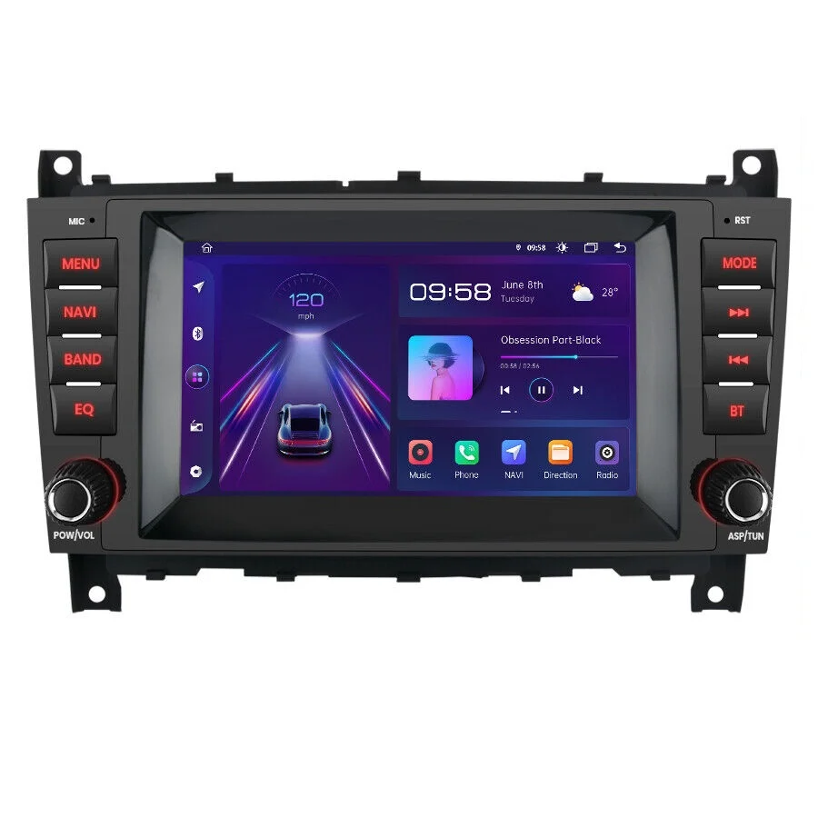 CLS W219 (2004 - 2010) - Navigatie Dedicata Mercedes Benz C-Class W203/ CLS W219/ CLK W209 (2004 - 2011), 7Inch, 2Gb Ram, 32Gb Stocare, Carplay