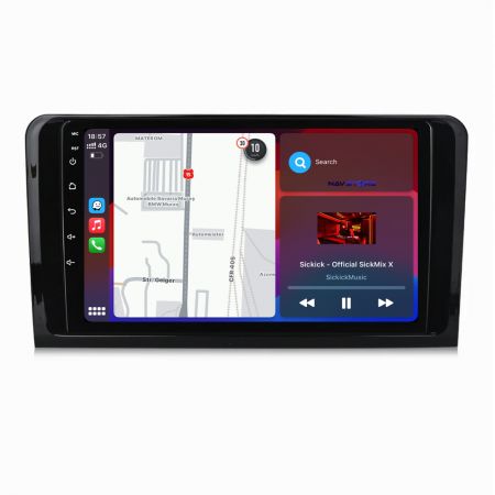 Navigatie Dedicata Mercedes Benz ML W164 | GL X164 (2005 - 2012), 9Inch, 1Gb Ram, 32Gb Stocare, Carplay [2]