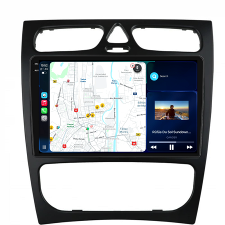 Navigatie Dedicata Mercedes C-Class W203 CLK W209 (2000 - 2005), 9Inch, 4Gb Ram, 64Gb Stocare, Carplay [1]
