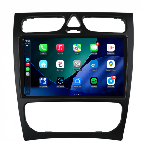Navigatie Dedicata Mercedes C-Class W203 CLK W209 (2000 - 2005), 9Inch, 6Gb Ram, 128Gb Stocare, Carplay [2]
