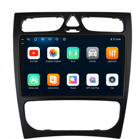 Navigatie  Dedicata Mercedes C-Class W203 CLK W209 (2000 - 2005),QuadCore, 9Inch, 4Gb Ram, 64Gb Stocare, Carplay [5]
