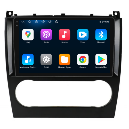 Navigatie Dedicata Mercedes C-Class W203 CLK W209 (2005 - 2009), 9Inch, 2Gb Ram, 32Gb Stocare, Carplay [4]
