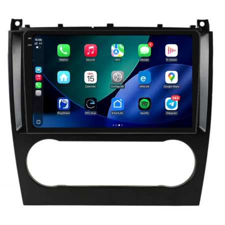 Navigatie Dedicata Mercedes C-Class W203 CLK W209 (2005 - 2009), 9Inch, 6Gb Ram, 128Gb Stocare, Carplay [2]