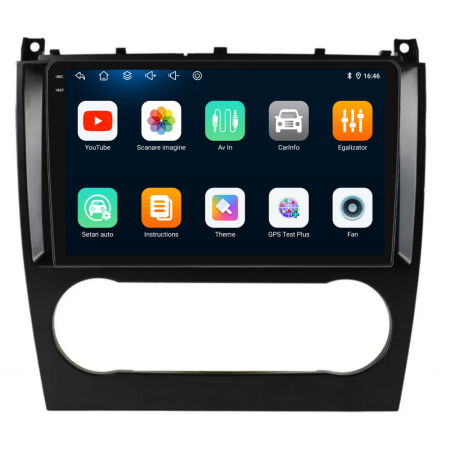 Navigatie Dedicata Mercedes C-Class W203 CLK W209 (2005 - 2009),QuadCore, 9Inch, 4Gb Ram, 64Gb Stocare, Carplay [5]