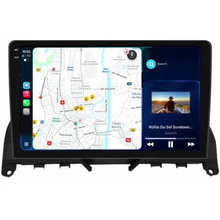 Navigatie Dedicata Mercedes C-Class W204 S204 (2006-2013), 2K, 4Gb Ram, 64Gb Stocare, Carplay [8]