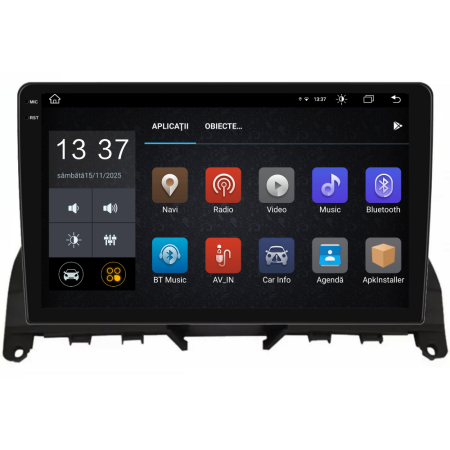 Navigatie Dedicata Mercedes C-Class W204 S204 (2006-2013), 2K, 8Gb Ram, 256Gb Stocare, Carplay [4]