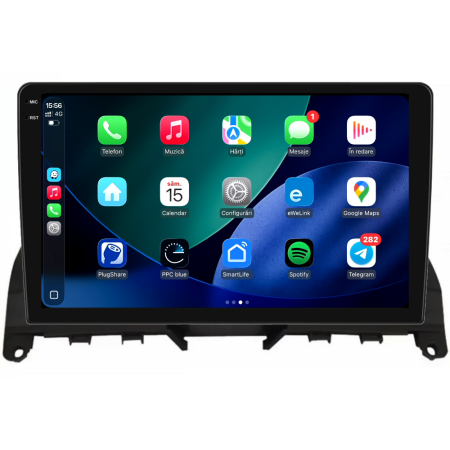 Navigatie Dedicata Mercedes C-Class W204 S204 (2006-2013), 2K, 8Gb Ram, 256Gb Stocare, Carplay [2]