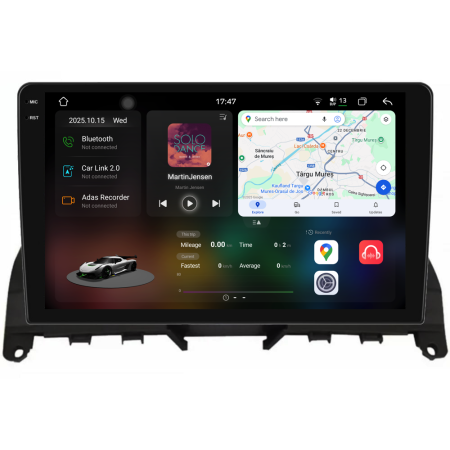 C-Class W204/S204 (2006 - 2013) - Navigatie Dedicata Mercedes C-Class W204 S204 (2006-2013), 2K, 12Gb Ram, 256Gb Stocare, Carplay