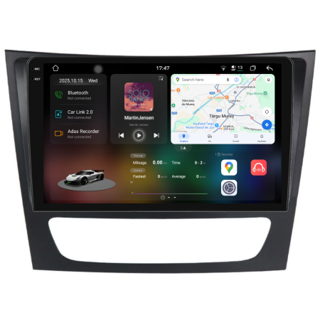 E-Class W211 (2003 - 2009) - Navigatie Dedicata Mercedes E-Class W211 (2002-2010), 2K, 12Gb Ram, 256Gb Stocare, Carplay