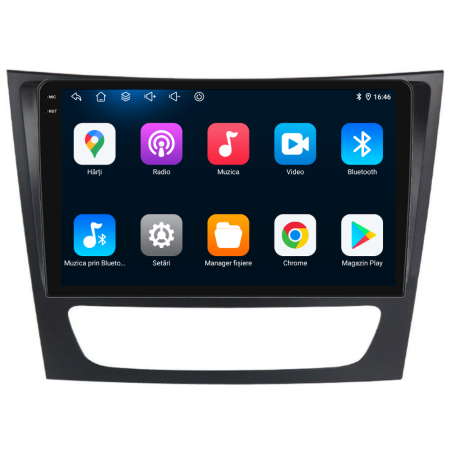 Navigatie Dedicata Mercedes E-Class W211 (2002 - 2010), 9Inch, 6Gb Ram, 128Gb Stocare, Carplay [4]