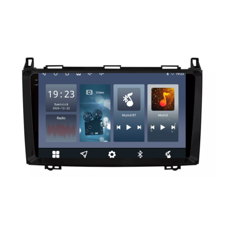 Navigatie Dedicata Mercedes Vito Sprinter Viano B200 A B Class (2005-2012), QuadCore, 9Inch, 4Gb Ram, 64Gb Stocare, Carplay [8]