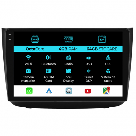 Viano (2006 - 2015) - Navigatie Dedicata Mercedes Vito, Viano (2005-2015), 10Inch, 4Gb Ram, 64Gb Stocare, Carplay