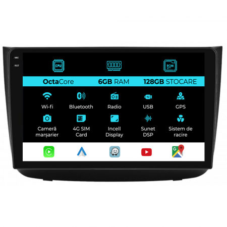 Viano (2006 - 2015) - Navigatie Dedicata Mercedes Vito, Viano (2005-2015), 10Inch, 6Gb Ram, 128Gb Stocare, Carplay