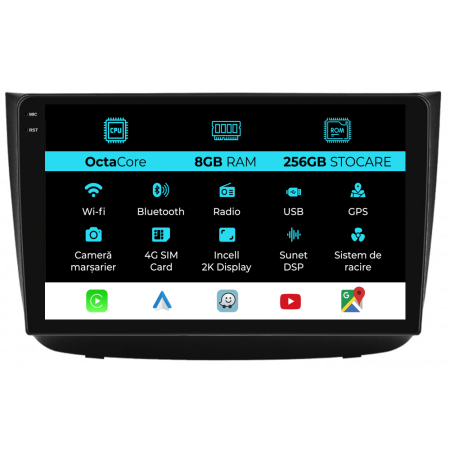 Viano (2006 - 2015) - Navigatie Dedicata Mercedes Vito, Viano (2005-2015), 2K, 8Gb Ram, 256Gb Stocare, Carplay