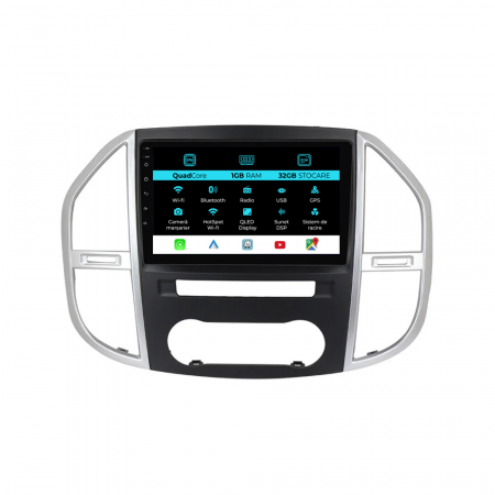 Vito W447 (2014 - 2021) - Navigatie Dedicata Mercedes Vito W447 (2014-2021), 10Inch, 1Gb Ram, 32Gb Stocare, Carplay