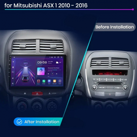 Navigatie Android Dedicata Mitsubishi ASX (2010 - 2016), 10Inch, 2Gb Ram, 64Gb Stocare, Carplay [6]