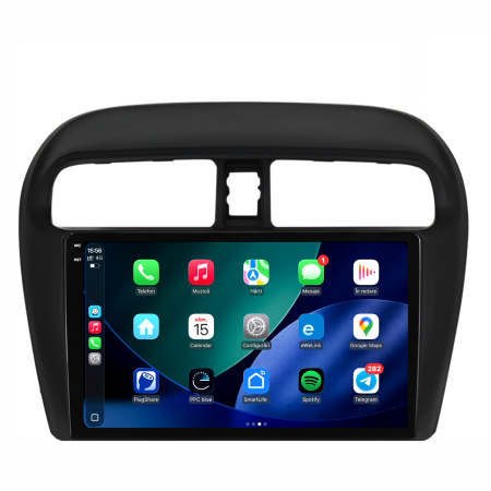 Navigatie Dedicata Mitsubishi Attrage | Mirage | Space Star (2012-2024), 2K, 8Gb Ram, 256Gb Stocare, Carplay [2]