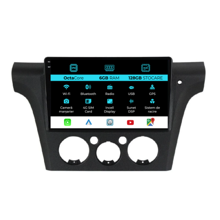 Outlander (2001-2005) - Navigatie Dedicata Mitsubishi Outlander (2001-2005), 10Inch, 6Gb Ram, 128Gb Stocare, Carplay