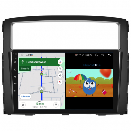 Navigatie Android Dedicata Mitsubishi Pajero (2006 - 2018), 9 Inch, 4Gb Ram, 64Gb stocare, Bluetooth, WiFi, Carplay [6]